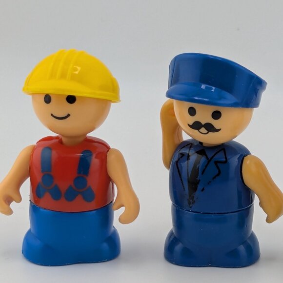 π§Έ Vintage Li'l Playmate Figure Bundle - Construction Worker, Pilot, Female - Picture 3 of 3